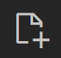 VS Code new file button